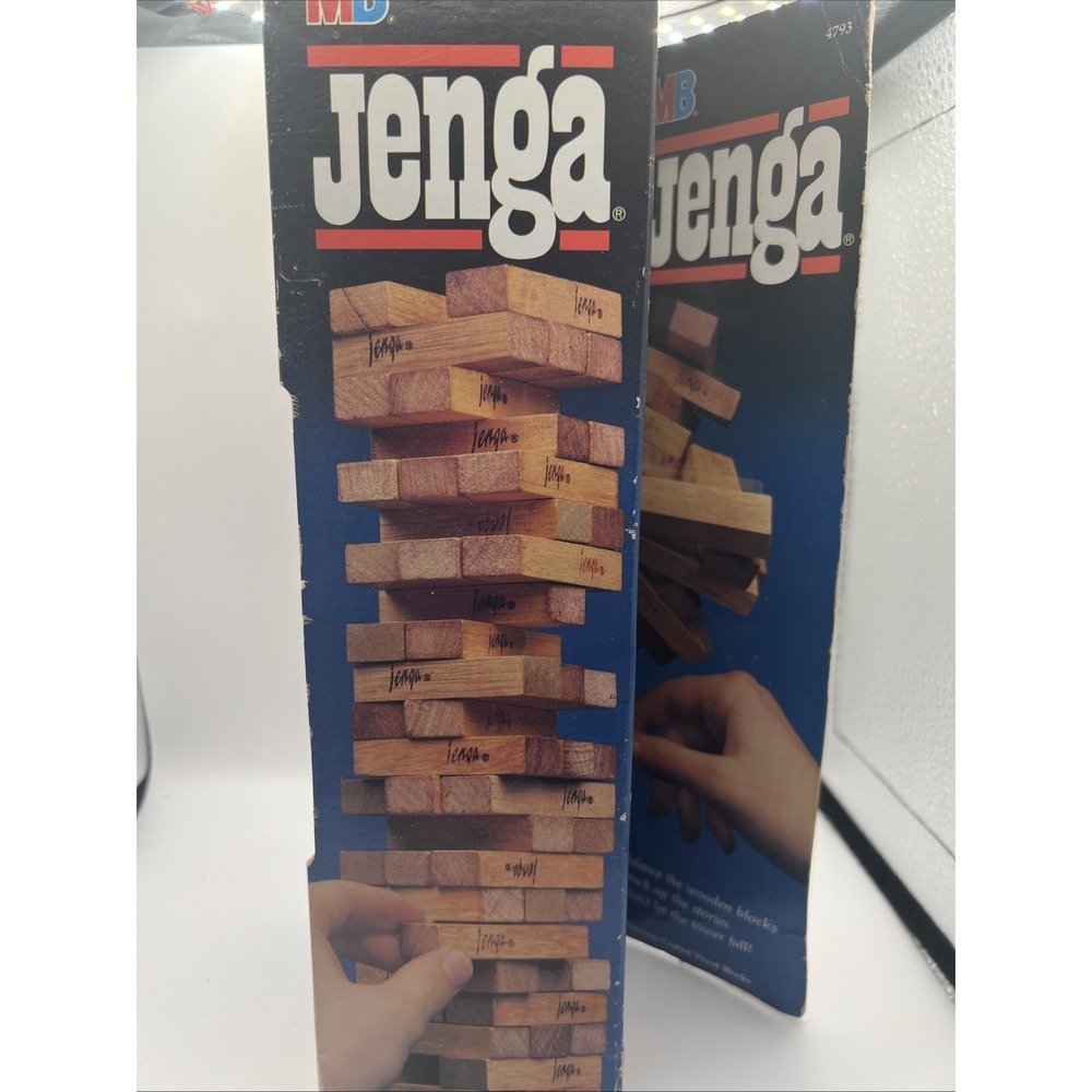 Original Vintage 1986 Jenga Game By Milton Bradley Made In USA Sealed